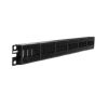 panel de parcheo modular keystone (sin conectores), de 24 puertos, espacio para identificación con etiqueta adhesiva, 1ur