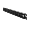 panel de parcheo modular keystone (sin conectores), de 24 puertos, espacio para identificación con etiqueta adhesiva, 1ur
