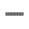 panel de parcheo modular keystone (sin conectores), de 48 puertos, identificación con etiqueta adhesiva, 2ur