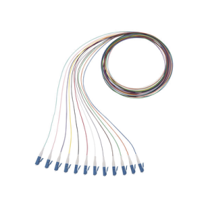 kit de 12 pigtails con conector lc, monomodo 9/125 os2, 900um, de 1 metro