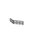 panel de parcheo modular keystone (sin conectores), angulado, de 48 puertos, 2ur
