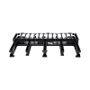organizador de cables horizontal netmanager de alta densidad, doble (frontal y posterior), para rack de 19in, 1ur