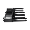 organizador de cables horizontal netmanager de alta densidad, doble (frontal y posterior), para rack de 19in, 1ur
