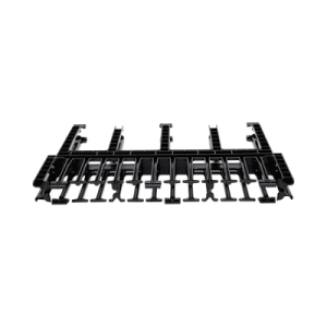 organizador de cables horizontal netmanager de alta densidad, doble (frontal y posterior), para rack de 19in, 1ur