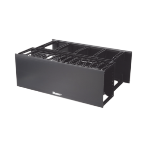 organizador de cables horizontal netmanager de alta densidad, doble (frontal y posterior), para rack de 19in, 4ur