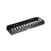 organizador de cables horizontal netmanager de alta densidad, sencillo (solo frontal), para rack de 19in, 1ur