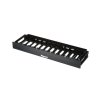 organizador de cables horizontal netmanager de alta densidad, sencillo (solo frontal), para rack de 19in, 1ur