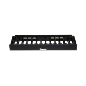 organizador de cables horizontal netmanager de alta densidad, sencillo (solo frontal), para rack de 19in, 1ur