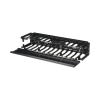 organizador de cables horizontal netmanager de alta densidad, sencillo (solo frontal), para rack de 19in, 2ur
