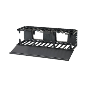 organizador de cables horizontal netmanager, sencillo (solo frontal), para rack de 19in, 3ur