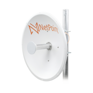 antena direccional de alto rendimiento / diámetro de 60 cm / 4.9 6.4 ghz / ganancia 30 dbi / slant de 45 ° y 90 ° / ideal para 30 km / conector n hembra / montaje y jumpers incluidos.