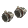 adaptador twinwaves para radios mimosa c5x, b5x, c6x, b6x, facilita la instalación con antenas conectorizadas, adaptador con 2 conectores n hembra, frecuencia de 4.9 6.4 ghz