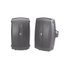 altavoces de montaje en superficie de 2 vias | woofer 5 in, tweeter 0.5 in | semi exterior, 6 ohms | par color negro
