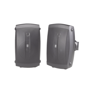 altavoces de montaje en superficie de 2 vias | woofer 5 in, tweeter 0.5 in | semi exterior, 6 ohms | par color negro