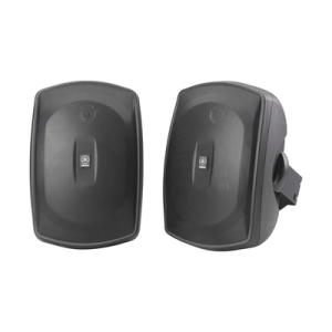 altavoz de montaje en superficie de 2 vias, woofer 5 in, tweeter 0.5 in, semi exterior, 6 ohms, par color negro