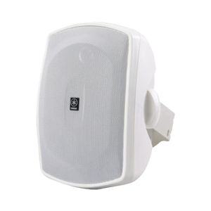 altavoz de montaje en superficie de 2 vias | woofer 5 in, tweeter 0.5 in | semi exterior, 6 ohms | par color blanco