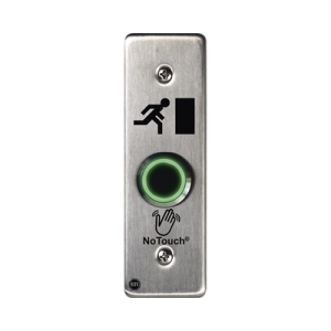 interruptor ir notouch® de acero inoxidable, montaje delgado, caja posterior, símbolo de puerta