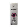 interruptor ir notouch® de acero inoxidable, montaje delgado, caja posterior, abierto