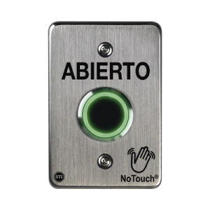 interruptor ir notouch® de acero inoxidable, de un solo grupo, abierto