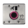 interruptor ir notouch® de acero inoxidable, salida doble, símbolo de puerta