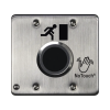 interruptor ir notouch® de acero inoxidable, salida doble, símbolo de puerta