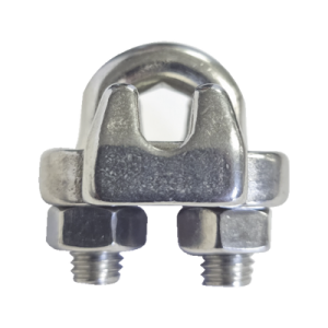 nudo/ perro/ abrazadera acero forjado para cable de 3/8", acero inoxidable.