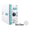 bobina de cable utp de 305 m. de cobre, netkey, gris claro, categoría 6 (24 awg), 1000mbps, riser (cmr), de 4 pares