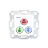 modulo de 3 botones iluminados con lector rfid 125 khz / alarma / cancelar y código azul / bus rs485 / compatible con nx0019/b, nx1021 y nx0015