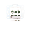 modulo de 3 botones iluminados con lector rfid 125 khz / alarma / cancelar y código azul / bus rs485 / compatible con nx0019/b, nx1021 y nx0015