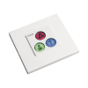 modulo de 3 botones iluminados con lector rfid 125 khz / alarma / cancelar y código azul / bus rs485 / compatible con nx0019/b, nx1021 y nx0015