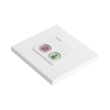 modulo de 2 botones iluminados con lector rfid 125 khz / alarma y cancelar / bus rs485 / compatible con nx0019/b, nx1021 y nx0015
