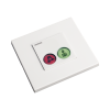 modulo de 2 botones iluminados con lector rfid 125 khz / alarma y cancelar / bus rs485 / compatible con nx0019/b, nx1021 y nx0015