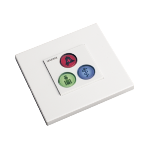 modulo de 3 botones iluminados / alarma / cancelar y código azul / bus rs485 / compatible con nx0019/b, nx1021 y nx0015