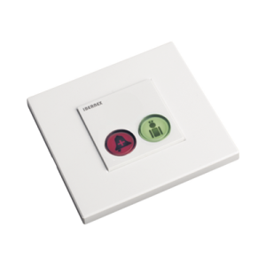 modulo de 2 botones iluminados (rojo y verde) con jack de 3,5mm para pulsadores nx0871 y nx0881 y lector rfid 125khz integrado (4). conexion bus rs485