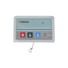 terminal de cama inalámbrico / botón de alarma presencia y médico / ip54 / material abs antibacteriano / rf 433mhz / 400 metros distancia transmisión (linea de vista)/ alimentación 2xaaa / protocolo pocsag