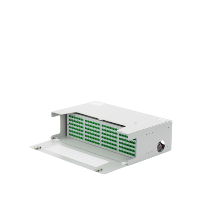 distribuidor de fibra Óptica para 144 empalmes, con 144 acopladores sc/apc y 144 pigtails sc/apc, 19", 3 ur distribuidor de fibra Óptica para 144 empalmes, con 144 acopladores sc/apc y 144 pigtails sc/apc, 19", 3 ur