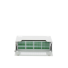 distribuidor de fibra Óptica para 144 empalmes, con 144 acopladores sc/apc y 144 pigtails sc/apc, 19", 3 ur