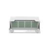 distribuidor de fibra Óptica para 144 empalmes, con 144 acopladores sc/apc y 144 pigtails, 19", 5 ur