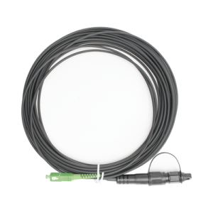 jumper de fibra Óptica, conector sc/apc conexión a caja fdp460, redondo, 10 metros, forro 3 mm, g657a2, negro