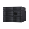 ups de 8000 va/8000 w, online doble conversión, 200 240 vac de entrada, 120 240 vac de salida, entrada hardwired, onda senoidal pura, torre o rack de 8 ur, con 6 tomas nema 5 20r, 3 nema l6 30r y terminal hardwired