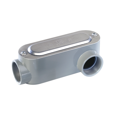 caja oval roscada tipo ll de 2 1/2" grande (63.5 mm) / incluye tapa y tornillos. caja oval roscada tipo ll de 2 1/2" grande (63.5 mm) / incluye tapa y tornillos.