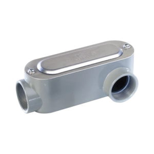caja oval roscada tipo ll de 2" (50.8 mm) / incluye tapa y tornillos.
