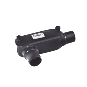 caja ovalada tipo lr con recubrimiento exterior de pvc de 3/4" (19 mm).