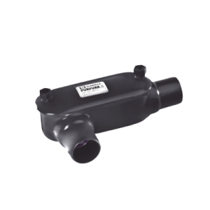 caja condulet tipo t con recubrimiento exterior de pvc de 3/4" (19 mm).