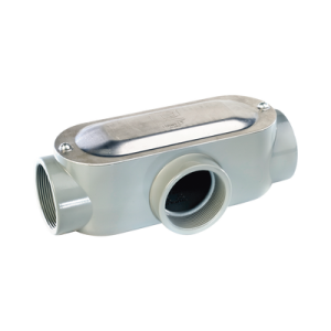 caja condulet tipo: t de 1" (25.4 mm). incluye tapa y tornillos.