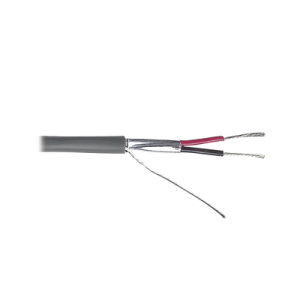 cable 2 x 24 awg / blindado / cubierta fr pvc / bobina de 500 metros