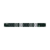 pdu básico para distribución de energía, plug de entrada trifásico cs8365c, con 6 contactos c19, instalación horizontal de 19in, 1ur, 50 amp, 208 vca