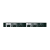 pdu básico para distribución de energía, plug de entrada trifásico cs8365c, con 6 contactos c19, instalación horizontal de 19in, 1ur, 50 amp, 208 vca
