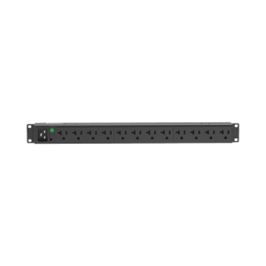 pdu básico para distribución de energía, enchufe de entrada nema l5 20p, con 12 contactos nema 5 20r, instalación horizontal de 19in, 1ur, 20 amp, 120 vca