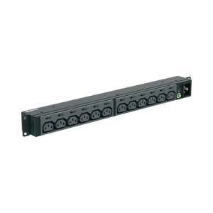 pdu básico para distribución de energía, enchufe de entrada nema l6 20p, con 13 contactos c13, instalación horizontal de 19in, 1ur, 20 amp, 220 vca